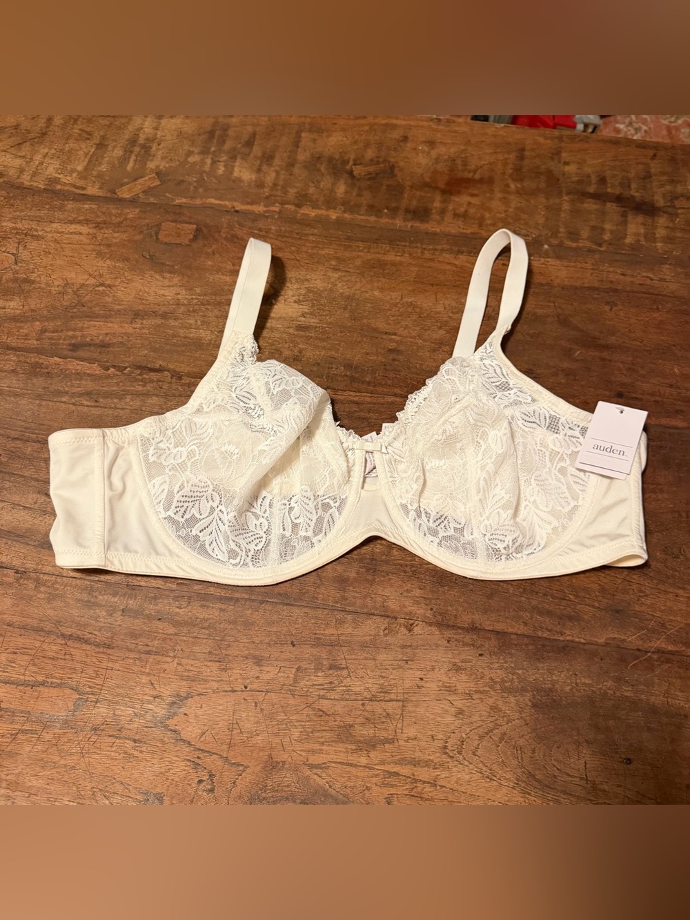 Auden Lace Underwire Bra in Ivory Size 44DD NWT